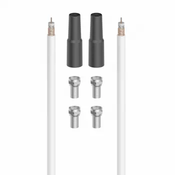 Coaxial Cable Hama 00205042 20 m White Coaxial Connectors
