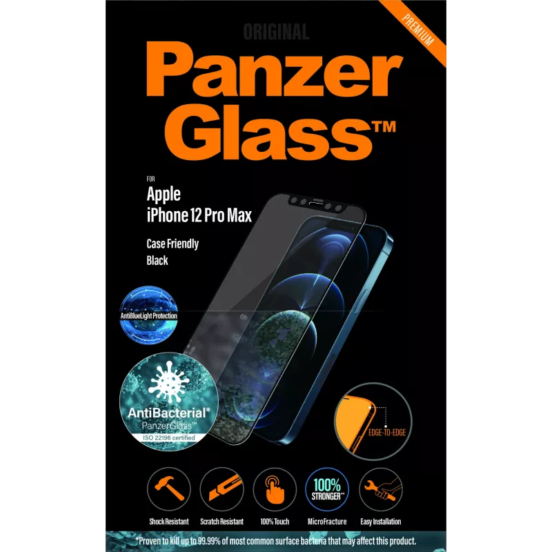 PanzerGlass ® Anti-blue light Screen Protector Apple iPhone 12 Pro Max | Edge-to-Edge