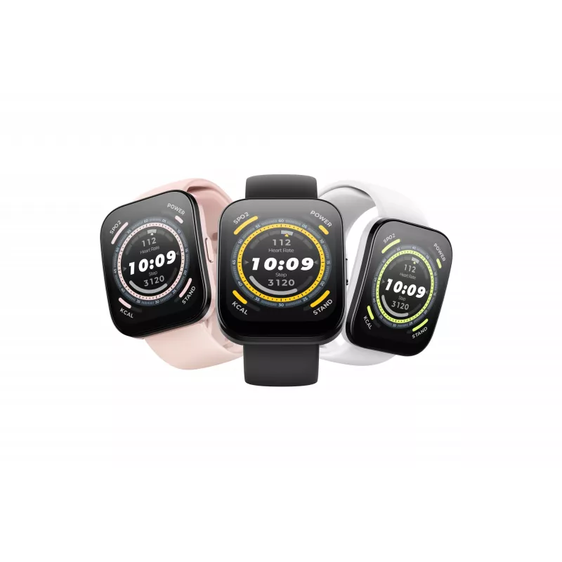 Amazfit Bip 5 4.85 cm (1.91 inch) TFT 45.9 mm Digital 320 x 380 pixels Touchscreen Pink GPS (satellite)