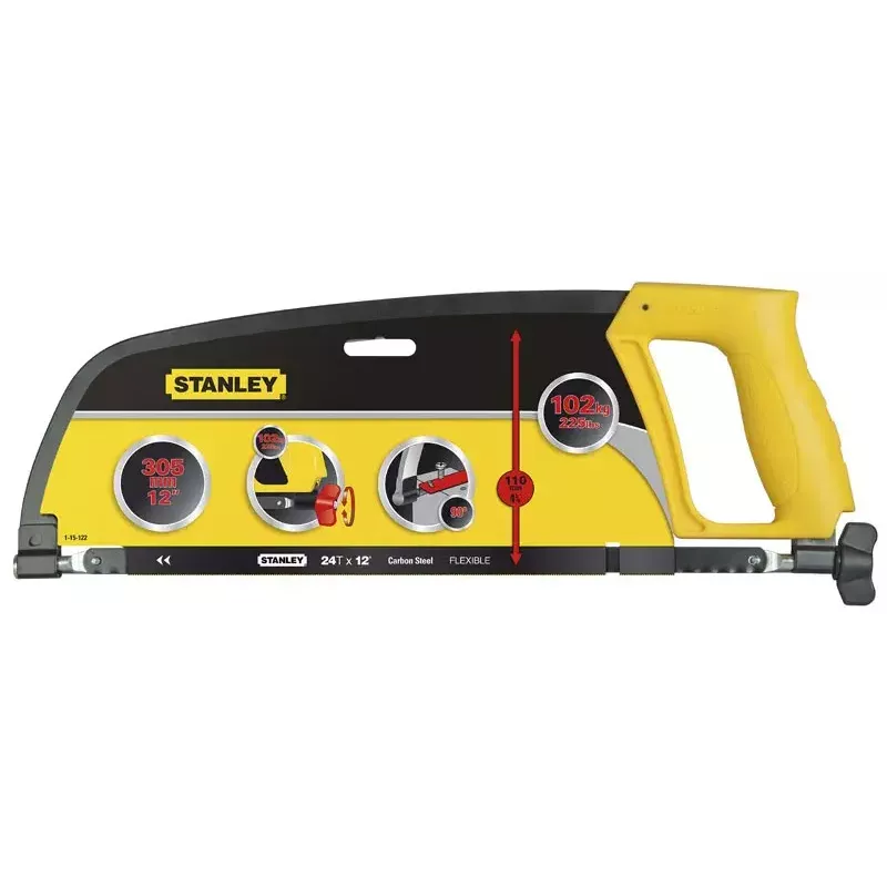 Hacksaw Stanley Enclosed Grip 30 cm Yellow 1-15-122