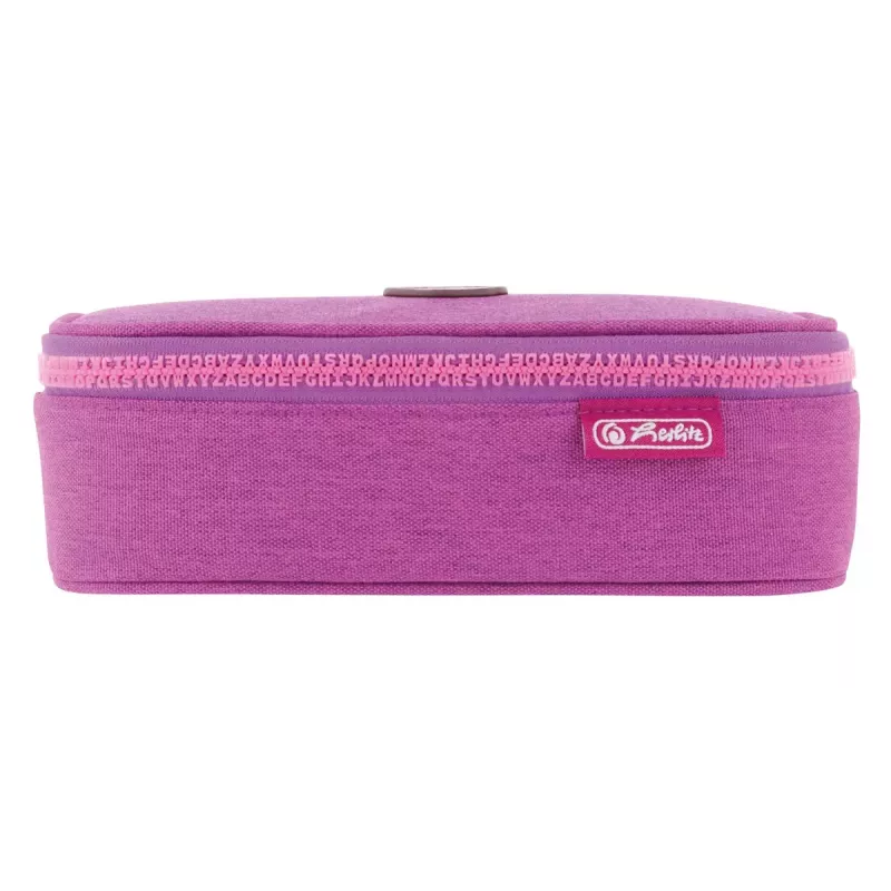 Pencil Case Herlitz beatBox ABC Soft Polyester Pink Purple 225x120x70mm