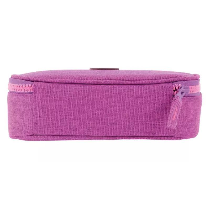 Pencil Case Herlitz beatBox ABC Soft Polyester Pink Purple 225x120x70mm