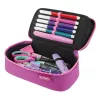 Pencil Case Herlitz beatBox ABC Soft Polyester Pink Purple 225x120x70mm
