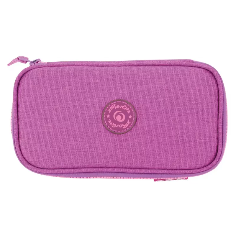 Pencil Case Herlitz beatBox ABC Soft Polyester Pink Purple 225x120x70mm