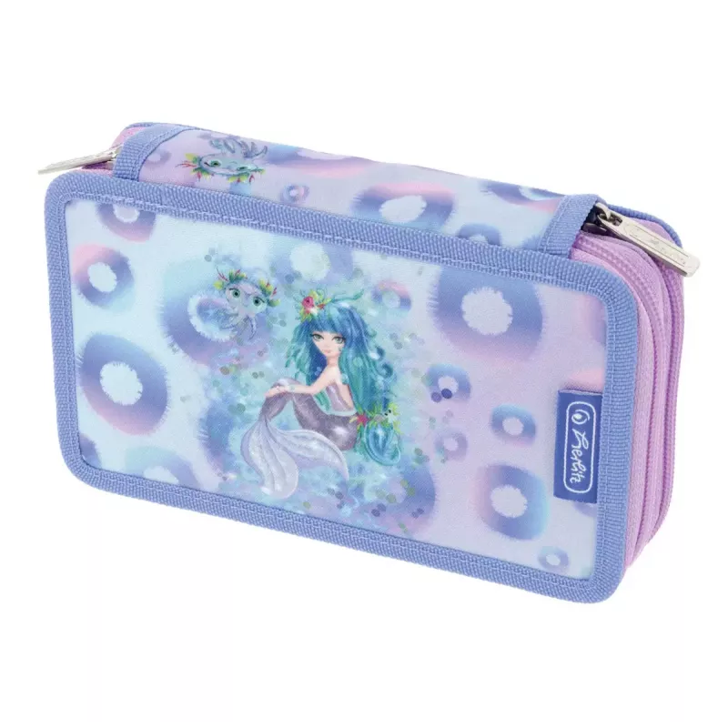 Stationery Set Herlitz Mystic Mermaid 23 pcs Blue Pink Polyester