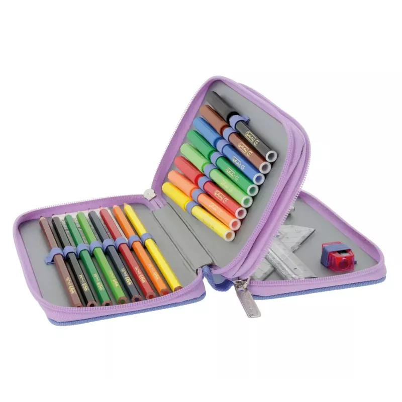 Stationery Set Herlitz Mystic Mermaid 23 pcs Blue Pink Polyester