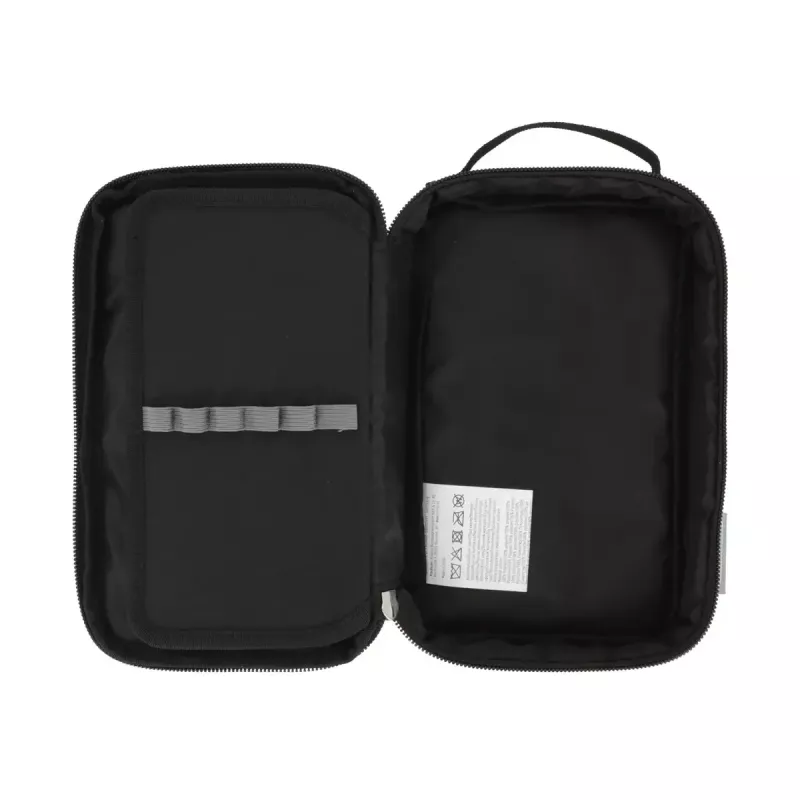 Soft pencil case Herlitz 2 Go Polyester Grey 210x130x60mm