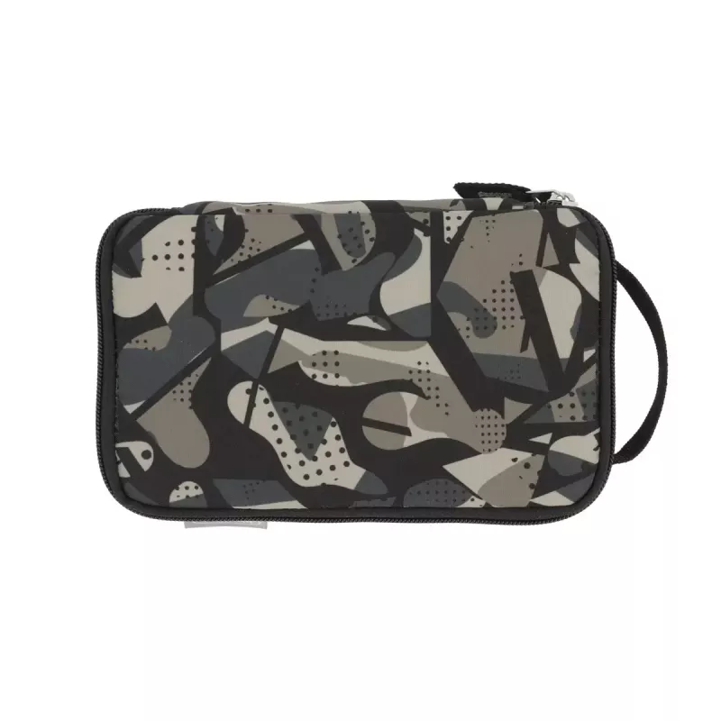 Soft pencil case Herlitz 2 Go Polyester Grey 210x130x60mm
