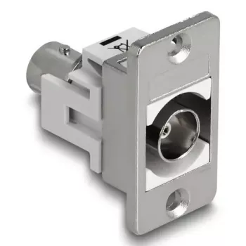 DeLOCK 90880 BNC Socket Outlet Silver White 50 Ω