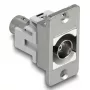 DeLOCK 90880 BNC Socket Outlet Silver White 50 Ω