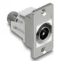DeLOCK 90881 Socket Outlet IEC F Silver White 75 Ω