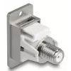 DeLOCK 90882 Socket Outlet IEC F Silver White 75 Ω