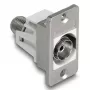 DeLOCK 90882 Socket Outlet IEC F Silver White 75 Ω