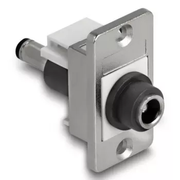 DeLOCK keystone module 90885 Flat Black Silver White DC 5.5 x 2.1