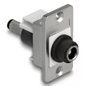 DeLOCK keystone module 90886 Flat Black Silver White DC 5.5 x 2.5