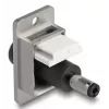 DeLOCK 90887 keystone module Flat Black Silver White DC 5.5 x 2.5