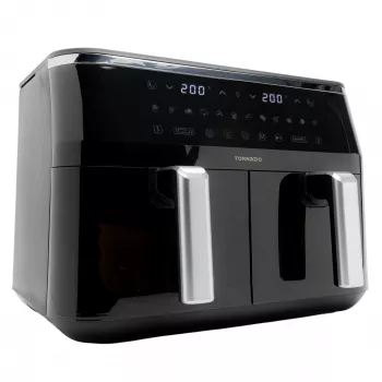 TORNADO TAFT-1000-GS | Double Air Fryer 9L, Hot air fryer, 9 L, 60 °C, 200 °C, 12 person(s), 540 min