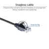 ACT Black 1.5 meter LSZH U/UTP CAT6 datacenter slimline patch cable snagless with RJ45 connectors
