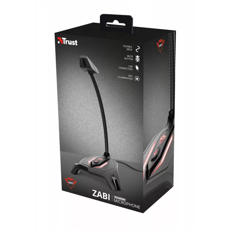 Trust GXT 215 Zabi Black PC microphone