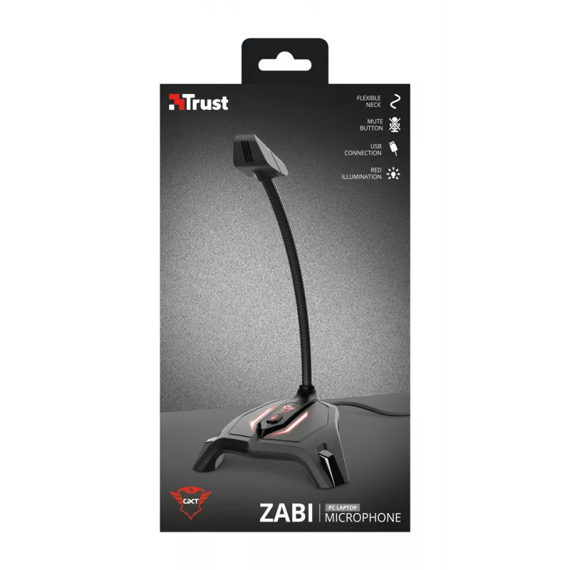 Trust GXT 215 Zabi Black PC microphone