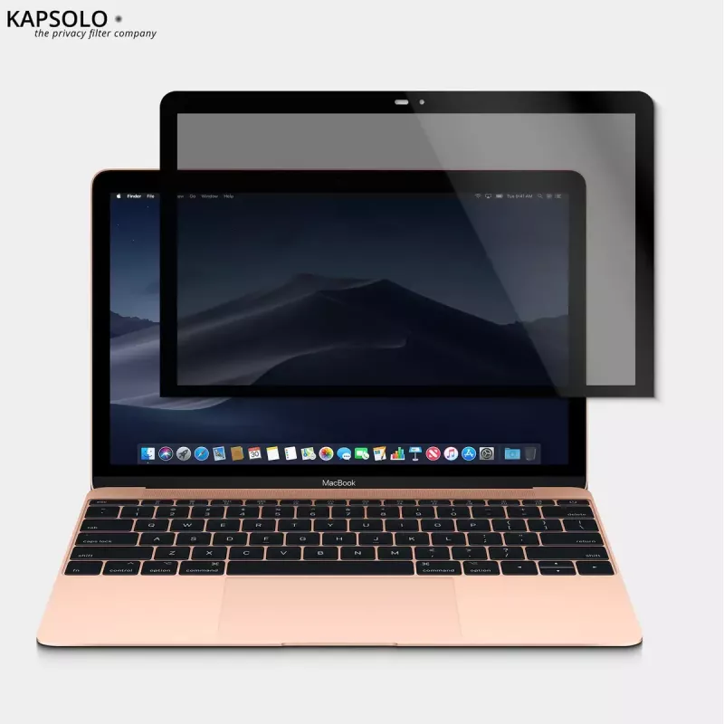 Privacy Magnetic Screen Protector Kapsolo for Apple MacBook Pro 16 inch Retina (2019) — 9H Hardness, 50% Light Transmission, 30° Privacy, 40.6 cm