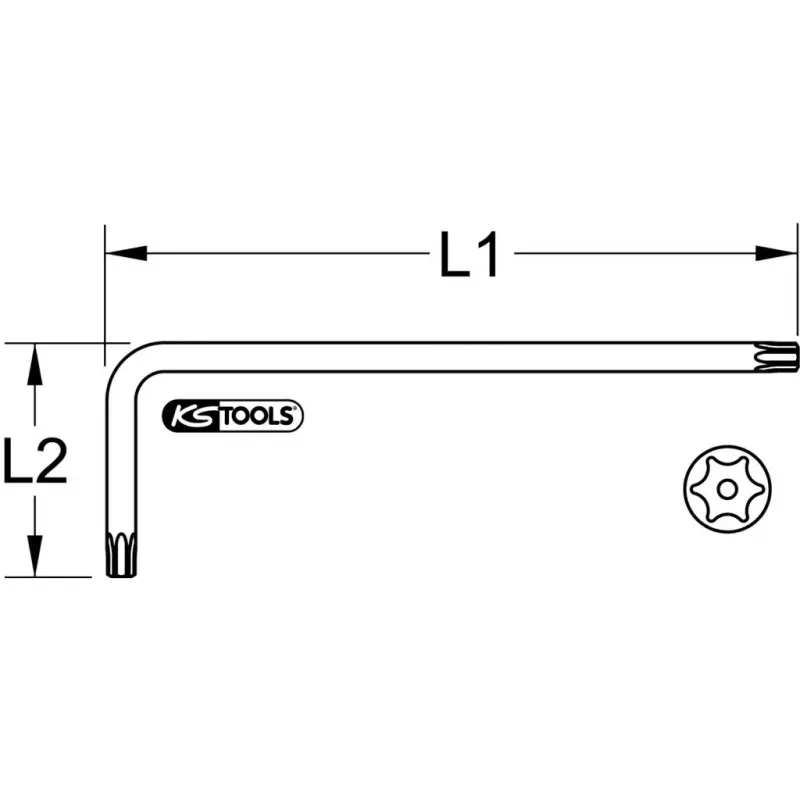 L-torx key KS Tools 151.2251