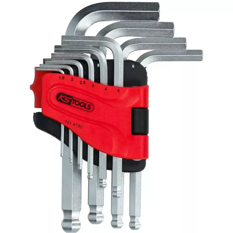 L-shaped hex key set KS Tools 151.4780