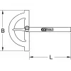 Protractor KS Tools 300.0640