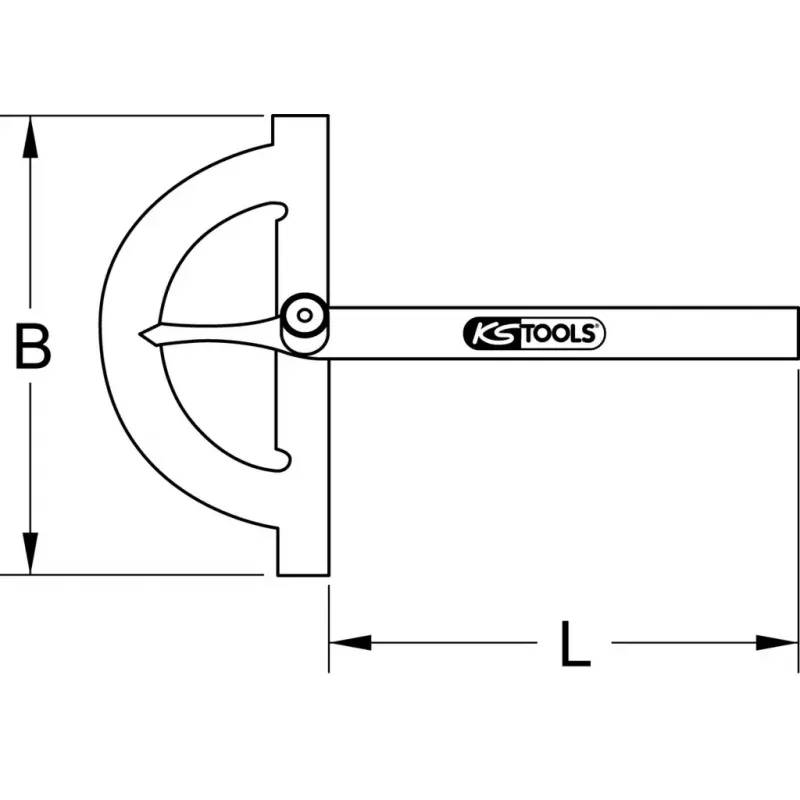 Protractor KS Tools 300.0640