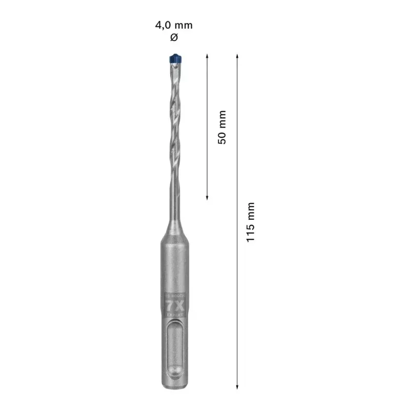 Drill Bit Bosch SDS plus-7X 4mm Diameter 115mm Length