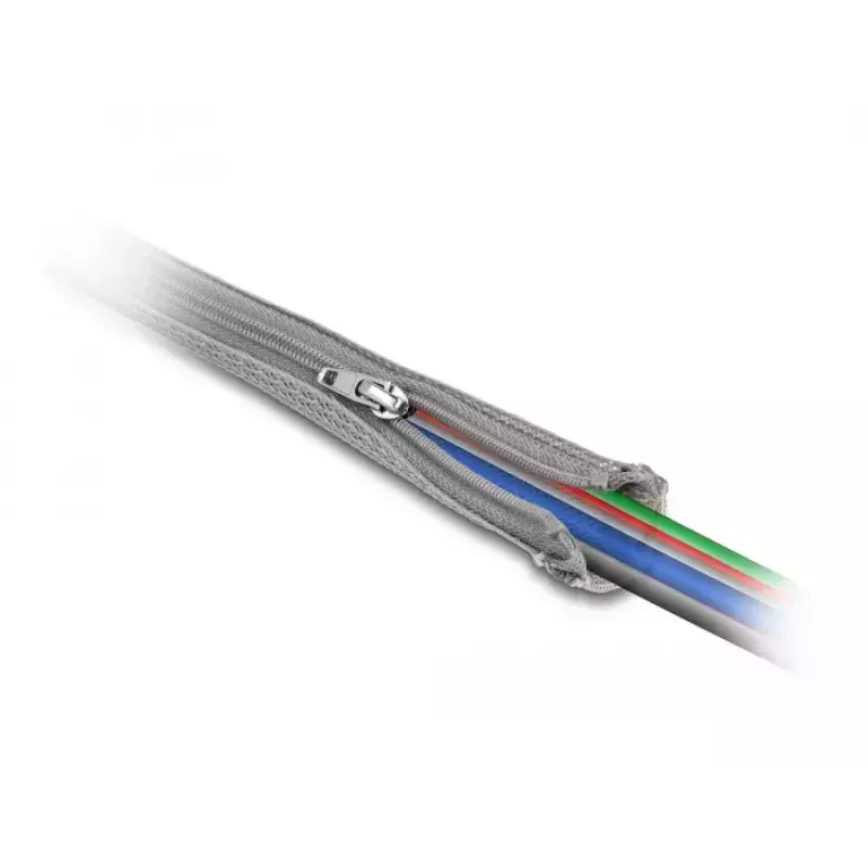 Braided Sleeve DeLOCK 20824 1m x 20mm Grey