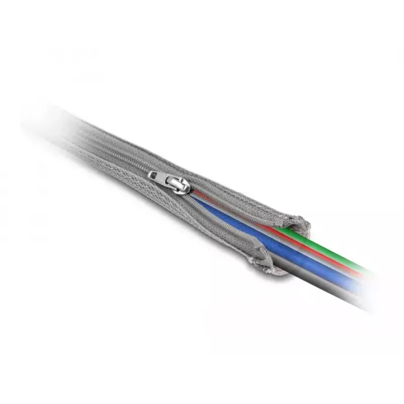 Braided Sleeve DeLOCK 20826 1m x 50mm Grey