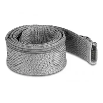 Braided Sleeve DeLOCK 20826 1m x 50mm Grey