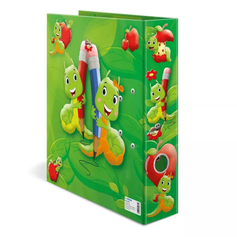 HERMA Motif file A4 Fritz the Worm D-ring Cardboard 285x315mm