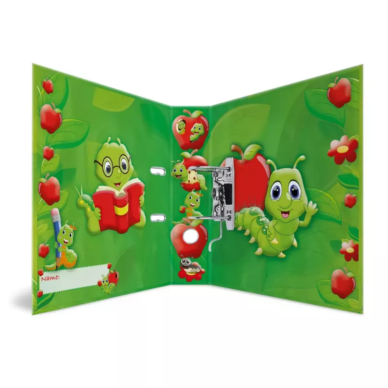 HERMA Motif file A4 Fritz the Worm D-ring Cardboard 285x315mm