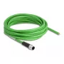 DeLOCK Network cable M12 4 pin D-coded open wire ends TPU 5 m
