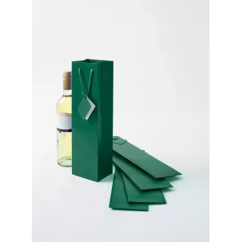 Gift wrap bag Sigel GT502 Green 100mm x 80mm x 350mm