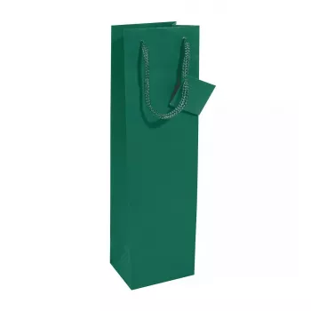 Gift wrap bag Sigel GT502 Green 100mm x 80mm x 350mm