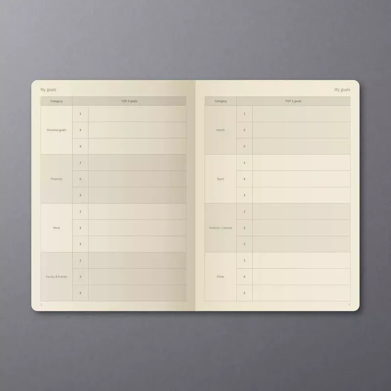 Weekly appointment book Sigel CO701 Hardcover 192 pages Black