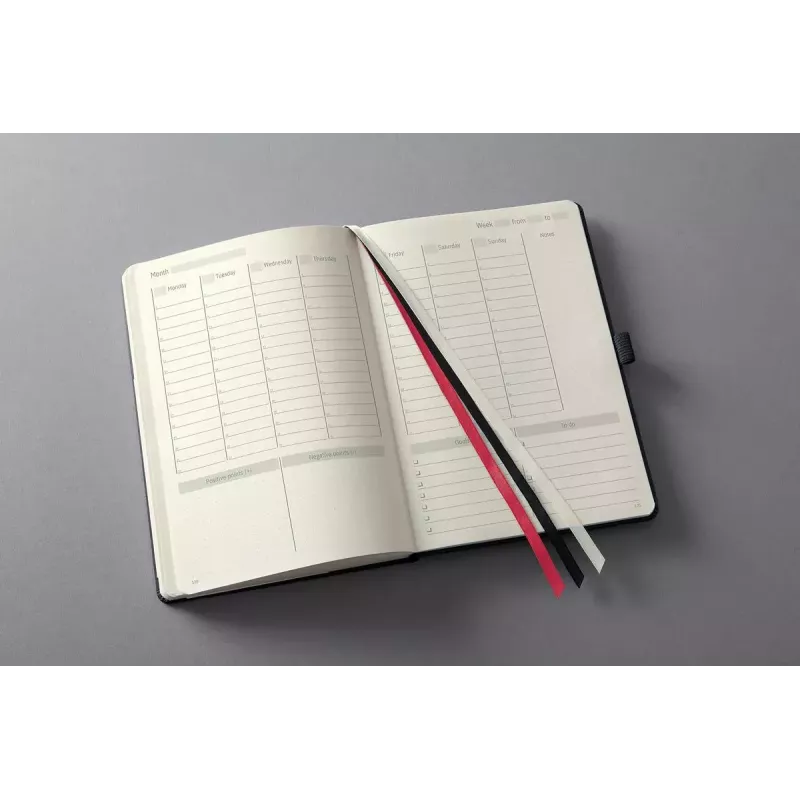 Weekly appointment book Sigel CO701 Hardcover 192 pages Black