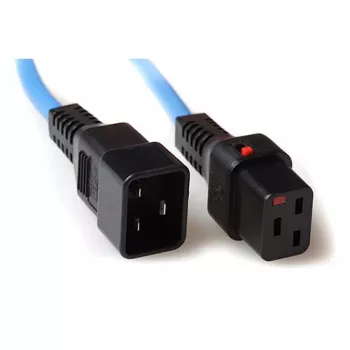 ACT Powercord C19 IEC Lock - C20 blue 2 m, PC1358