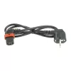 ACT Powercord CEE 7/7 male (angled) - C13 IEC Lock (right angled) black 2 m, EL450S
