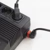ACT Powercord C14 - C13 IEC Lock (left angled) black 1 m, PC2042