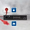 ACT Powercord mains connector CEE 7/7 male (angled) - C15 red 1.5 m