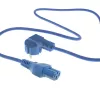 ACT Powercord mains connector CEE 7/7 male angled C15 blue 1.5 m 230V 10A