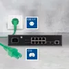 ACT Powercord mains connector CEE 7/7 male (angled) - C15 green 1.5 m