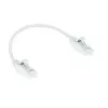 ACT White 0.5 meter LSZH U/UTP CAT6 datacenter slimline patch cable snagless with RJ45 connectors