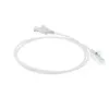 ACT White 5 meter LSZH U/UTP CAT6 datacenter slimline patch cable snagless with RJ45 connectors
