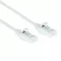 ACT White 5 meter LSZH U/UTP CAT6 datacenter slimline patch cable snagless with RJ45 connectors