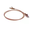 ACT Brown 2 meter LSZH U/UTP CAT6 datacenter slimline patch cable snagless with RJ45 connectors